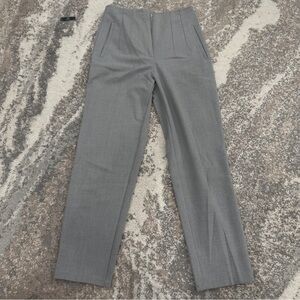 Zara Gray High-Waisted Trousers